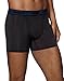 Hanes Ultimate Men's 3-Pack X-Temp Performance Boxer Briefs, Black, Large