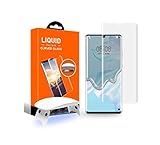 A&B Clever. [1 Pack] Huawei P30 Pro Screen Protector. Full HD Curved Edge [Liquid UV Tempered Glass] [Exclusive] Solution for Ultrasonic Fingerprint. Easy Install Kit for Huawei P30 Pro(2019)