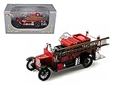 Signature Models 1926 Ford Model T Detroit Fire Truck, Black and Red 32313-1/32 Scale Diecast Model Toy Car