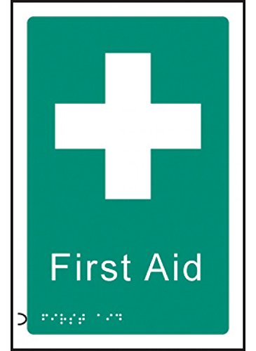 Caledonia Signs 56180 Braille First Aid