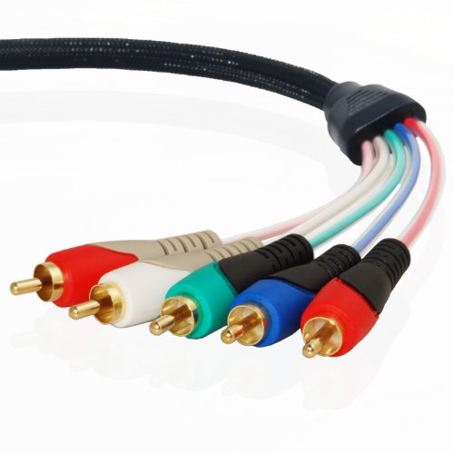 Mediabridge Component Video Cables with Audio (6 Feet) Gold Plated
