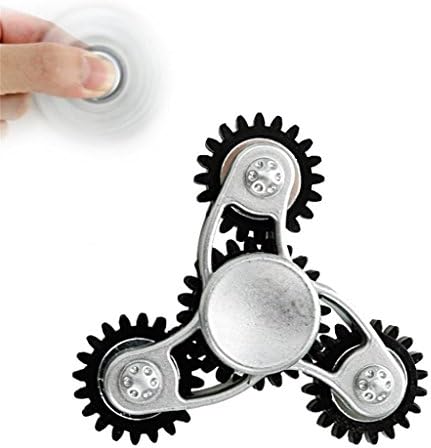 Lfaba Gear Fidget Hand Spinner Finger EDC ADHD Autism Focus Stress Reliever Toys (A)