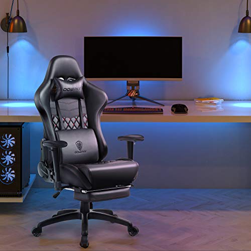 Dowinx Gaming Chair Ergonomic Racing Style Recliner with Massage Lumbar