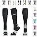 NEWZILL Medical Compression Socks for Women & Men Circulation 20-30 mmHg, Best for Running Athletic Hiking Travel Flight Nurses (Black, XXL)