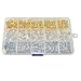 Messen 210 Pieces Dreadlocks Beads Strong Iron Hair Cuffs 8mm Dread Locks Decoration Braiding Filigree Hair Jewelry (Gold/Silver/Gun Black,Not Easy Break)