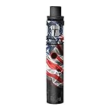 Skin Decal Vinyl Wrap for Smok Stick V8 Pen Vape stickers skins cover/ American Flag waving