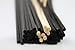 Feel Fragrance Reed Diffuser Sticks Replacement Fiber Sticks 12 X 0.12Inches Black(30pcs）
