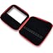Crochet Hook Organizer Case Without Hooks, Storage Organization Zipper Bag Holder for Ergonomic Light Up Crochet Hooks, Needles and Accessories - Easy to Carry, Red (No Accessories Included)