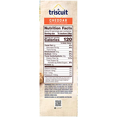Triscuit Cheddar Whole Grain Wheat Crackers, 8.5 oz Pricepulse