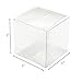 Aeiniwer 50 Pack 3 x 3 x 3 PET Transparent Clear Wedding Favor Boxes Gift Boxes for Wedding, Party, Birthday Presents, Candy, Cupcakes, Jewelry
