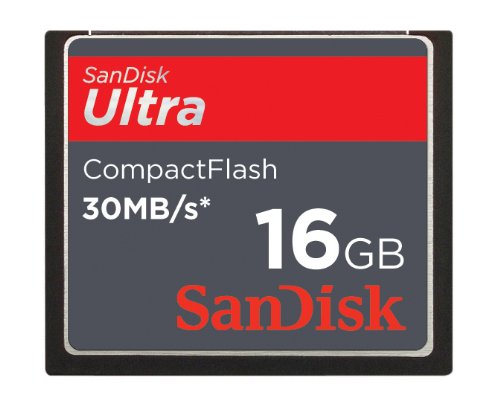 SanDisk 16GB ULTRA CF Memory Card 30MB/s 200x (SDCFH-016G-A11, USA Retail Package)