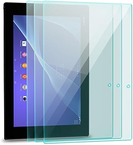 Zanasta [3-Pack Sony Xperia Tablet Z2 - Screen Protector Tempered Glass Film / 0.4mm Thickness / 9H Hardness/HD Crystal Clear