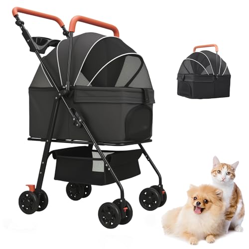 VOCRVSJY 4-Wheel Pet Stroller