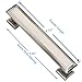 Southern Hills Brushed Nickel Cabinet Pulls - 4 Inch Cabinet Pulls Brushed Nickel - 5 Pack - Nickle Kitchen Cabinet Pull, Satin Nickel Cabinet Hardware, Kitchen Cabinet Handles Silver - SHKM005-SN-5