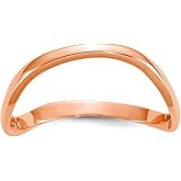 JewelryWeb 10k Rose Gold Wave Fashion Thumb Ring Size 9.00 Ring for Women