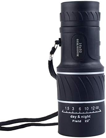 FJXJLKQS Monocular Telescope16X52 Zoom Telescope High Power Dual Focus Night Vision Monocular Spotting Scope HD Optical Lens Monocular For Bird Watching Traveling Camping Hunting