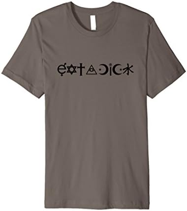 Men's Eat a Dick - Coexist Parody Shirt Medium Asphalt