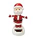 DINGJIN 2 Pcs Solar Dancing Toy Cute Santa Claus Solar Powered Dancing Dolls Swinging Animated Bobble Dancer Toy Car Decor (Welcome)