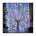 Valuetom 304 LED Curtain Lights Fairy String Twinkle Lighting for Party Wedding Home Garden Decoration 9.8Ft9.8Ft (White)