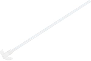 MECCANIXITY PTFE Electric Stirring Rod 300x40mm Length Overhead Stirrer Mixer Shaft with Foldable Paddle for Lab