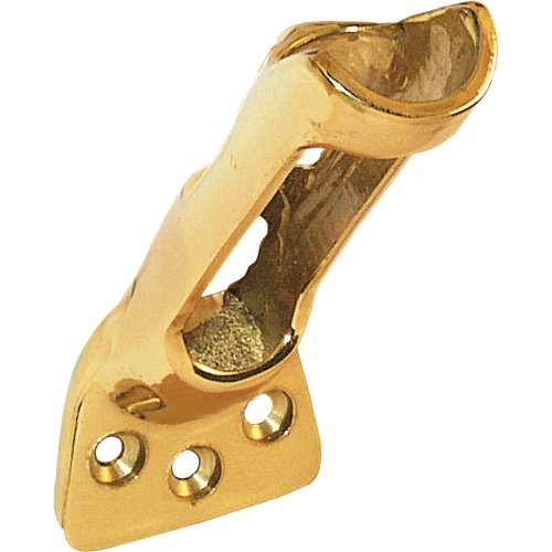 Prime-Line Products U 9380 Flag Pole Holder, 1-Inch Pole, Polished Solid Brass