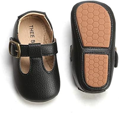 THEE BRON Infant Toddler Baby Soft Sole Leather Shoes for Girls Boys Walking Sneakers