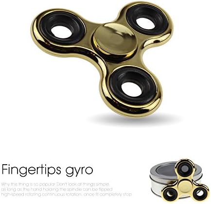 WeFidget's Original EDC Spinner Fidget Toys Fidget Spinners Relieves ADHD Anxiety Boredom (X GOLD)