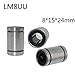 JIWINNER 12 pcs LM8UU Linear Bearings for 3D Printer