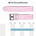 NotoCity Compatible with Fenix 5S Plus & 6S Pro Band - Silicone Sport Watch Bands - Black Buckle (Pink)