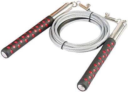 Bodybuilding Crossfit Handle training jump Speed (Black with red handle)