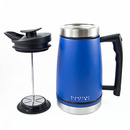 French Press Tabletop Coffee and Tea Maker Stainless Steel (48 oz, Mountain Lake) - Thumbnail 2