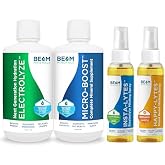 BEAM Minerals Micro-Boost Humic Mineral Blend &amp; Electrolyze Liquid and Insta-Lytes Natural Liquid Electrolytes 2oz and Happy-Lytes Fluvic Electrolyte Misting Spray 2oz