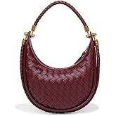 Suede Hobo Bag for Women Hand-Woven Bag Made of Suede Fabric Casual Tote Bag