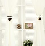 One Pair Curtain Clips Curtain Appliance Buckle Magnetic Curtain Clips, Tiebacks, or holdbacks | Set of 2 ( coffee)