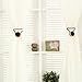 One Pair Curtain Clips Curtain Appliance Buckle Magnetic Curtain Clips, Tiebacks, or holdbacks | Set of 2 ( coffee)