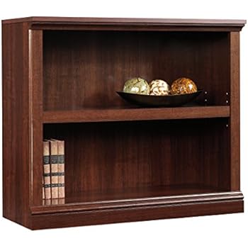 Sauder 2-Shelf Bookcase, Select Cherry finish