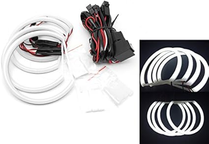 TMT LEDS (TM) Kit Cotton LED Angel Eyes Compatible con BMW E46 ...