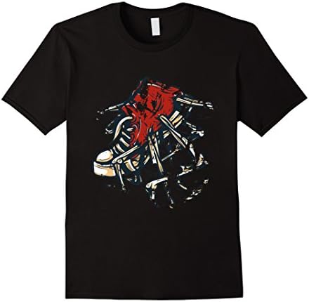 Mens Sneaker T-Shirt Large Black