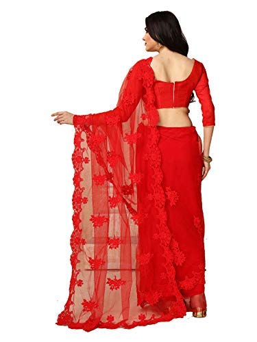 darshita international women's net saree (rednet_red)