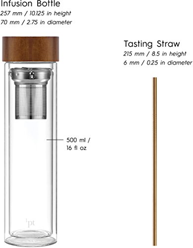 Teroforma 1pt Infusion Kit â€“ Alcohol & Spirits Infusion Bottle for the Home Bar (2-Piece Set)