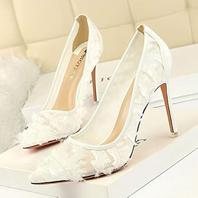 feather wedding shoes