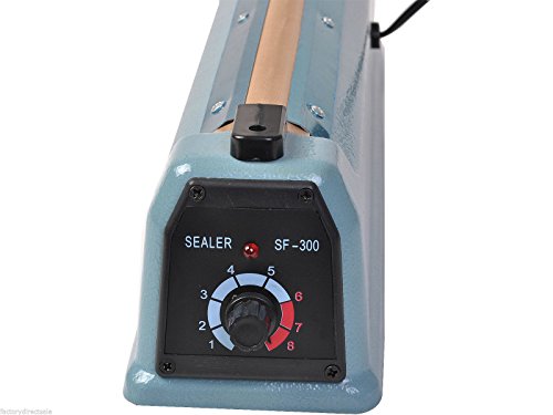 Safstar 8"/12" Manual Impulse Heat Sealer Plastic Poly Bag Closer Machine (12 inch)
