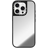 CASETiFY Mirror iPhone 16 Pro Case [Reflective / 4.9ft Drop Protection/Compatible with Magsafe] - Silver On Black
