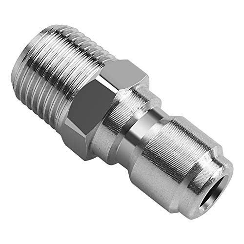 EXCELFU NPT 3/8 Inch Stainless Steel Male and Female Quick Connector