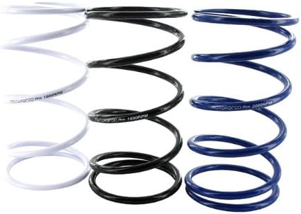 Motoforce RACING Gegendruckfedernset for CPI, Set of 3, White Black = = 1000rpm 1500rpm Blue 2000rpm, Aprilia Amico (1991–1992) (as of 1993)/GL, Sport, SR 50 to 1994)-Area 51 Gulliver Rally,, Sonic, SR, SR50, for Benelli 491, K2, Naked Beta-Ark, Chrono, Bingo, Popcorn KTM Hussar 10 MM, Go, Quadra Tempo, Malaguti F12 Phantom, F15 Firefox, MBK, Booster Equalis, Evolis, Fizz, Flipper, Mach G, Nitro, Ovetto, Slider PGO Big Max G-Max, T-Rex, Revonec GTX, Rex, Rexy, Silverstreet, Escape, ...
