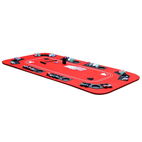Hathaway No Limit 3-in-1 Portable Casino Tabletop, Black/Red