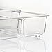 mDesign Set of 2 Drawer Inserts - Extendable Cutlery Tray for Kitchen Utensils such as Cooking Spoons, Spatulas & Whisks - Customisable: 3 to 4 Compartments - Clear