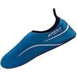 MISTMANIA Women's Quick-Dry Water Shoes Barefoot Aqua Blue Aqua Socks for Beach Swim Surf Yoga 10 M US