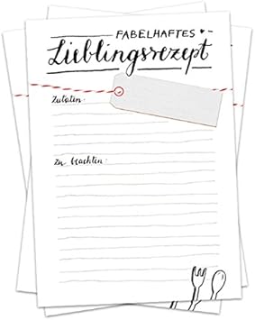 52 Rezeptkarten Zum Selberschreiben Fabelhaftes Lieblingsrezept A6 Rezeptepostkarten Aus Recylingpapier Als Hochzeitsspiel Oder Partyspiel Schwarz Weiss Amazon De Burobedarf Schreibwaren