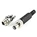 Uxcell US-SA-AJD-65970 Lockable Male 5.5mmx2.1mm DC Power Socket Female Panel Connector